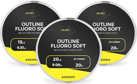 Avid Carp Fluoro Soft 20m -25lb/11,36kg 0,45mm