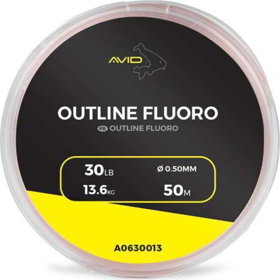 Avid Carp Outline Fluoro 50m-30LB/ 13,6kg 0,50mm