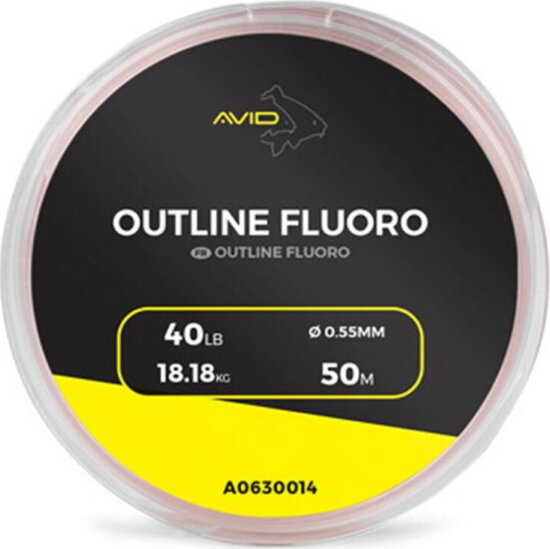 Avid Carp Outline Fluoro 50m-40LB/ 18,18kg 0,55mm
