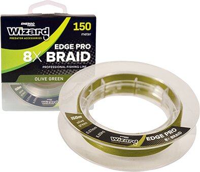 Wizard Edge Pro 0.14mm Olive Green 8X Braid 150M 12,35Kg