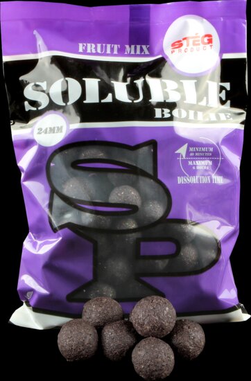 Stég Product Soluble Boilie 24mm Fruit mix 1kg