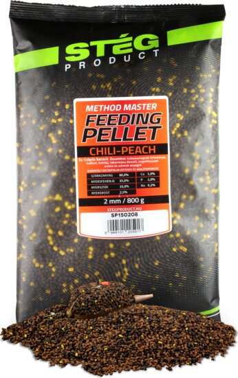 Stég Feeding Pellet 2mm Chili-Peach 800g