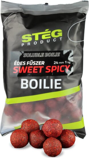 Stég Product Soluble Boilie 24mm Sweet Spicy 1kg