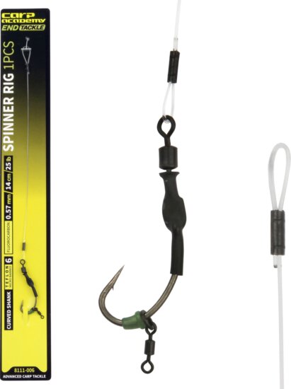 Carp Academy Spinner rig / Curved Shank 6