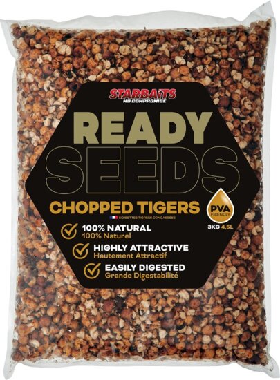 Starbaits Tigrismogyoró zúzott Chopped Ready Seeds 3kg