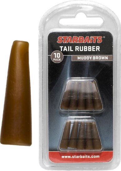 Starbaits Tail Rubbers barna (gumiharang) 10db