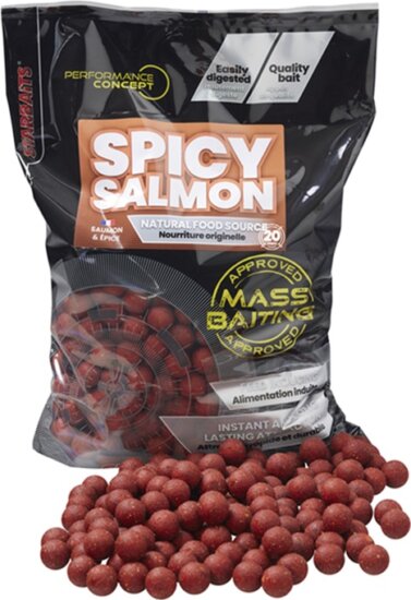 Starbaits Mass Baiting Boilies Spicy Salmon 3kg 20mm