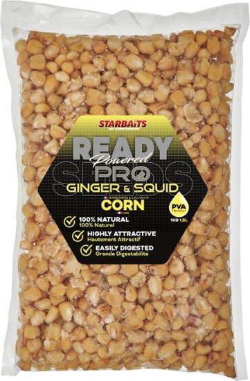 Starbaits Kukorica Ready Seeds Pro Ginger Squid 1kg
