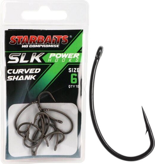 Starbaits Horog Power Hook PTFE TEFLON Curved Shank 8 (10db)
