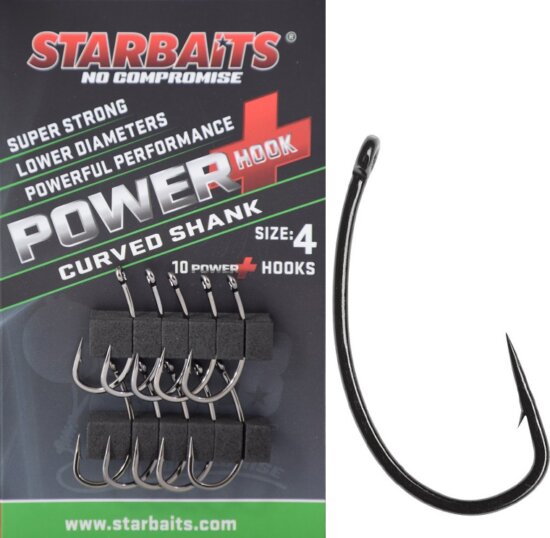 Starbaits Horog Power Curved Shank 6 (10db)