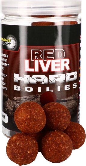Starbaits Hard Boilies Red Liver 200g 24mm