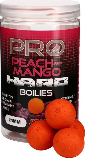 Starbaits Hard Boilies Pro Peach & Mango 200g 24mm