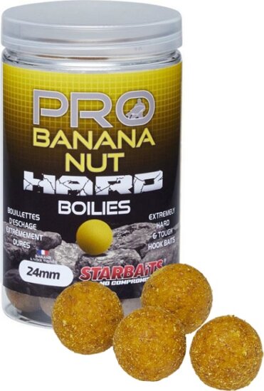 Starbaits Hard Boilies Pro Banana Nut 200g 24mm