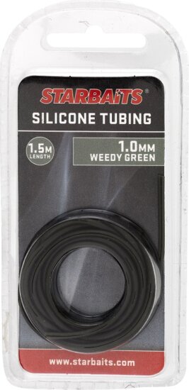 Starbaits Gubancgátló szilikon cső - Silicone Tubing Zöld 1,0mm 1,5m