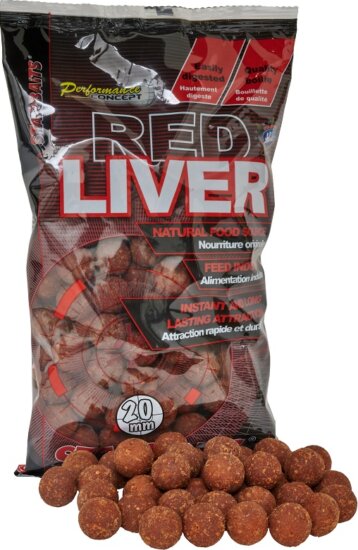 Starbaits Boilies Red Liver 800g 14mm