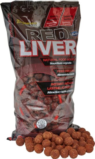 Starbaits Boilies Red Liver 2kg 14mm
