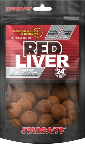 Starbaits Boilies Red Liver 200g 24mm