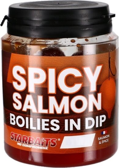 Starbaits Boilies in Dip Spicy Salmon 150g 24mm