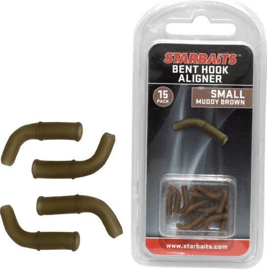 Starbaits Bent Hook Small barna (horogbefordító) 15db