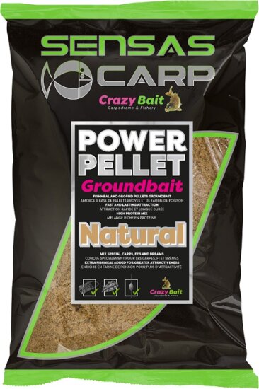 Sensas Etetőanyag UK Big Bag Power Pellet Natural 2kg