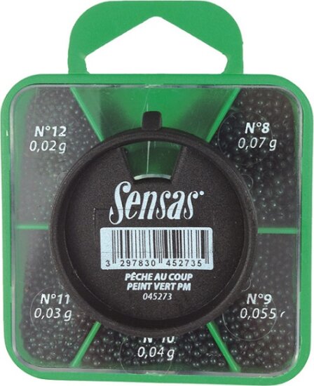 Sensas Sörét ólom szett Green 5 Sizes 12-8