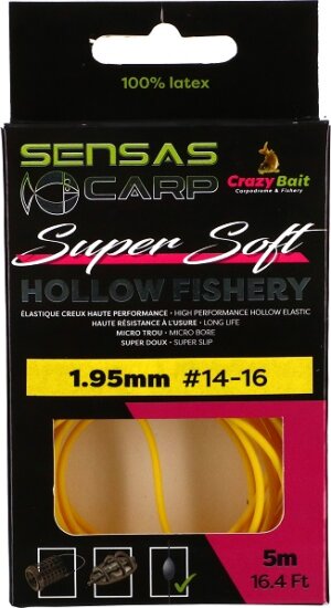 Sensas Rakósgumi Hollow Fishery Super Soft 5m 1,95mm