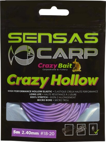 Sensas Rakósgumi crazy hollow soft 800 3m 2,4 mm