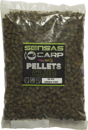 Sensas Pellet Club Green Fish 1kg 8mm