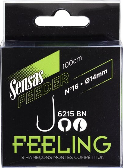 Sensas Előkötött horog Feeling 6215 100cm 8db 18/0,12mm
