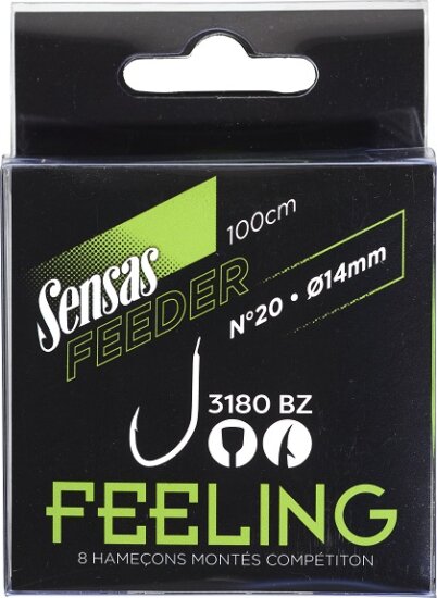 Sensas Előkötött horog Feeling 3180 100cm 8db 14/0,16mm