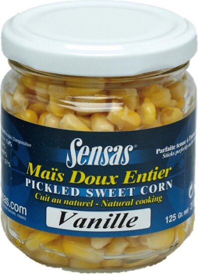 Sensas Csalizó kukorica-üveges VANILLA (vanília) 212ml