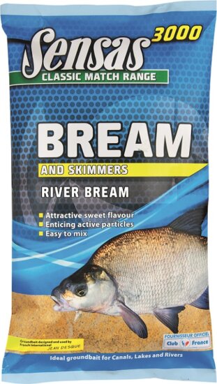 Sensas Etetőanyag 3000 UK River Bream (dévér-folyó) 1kg