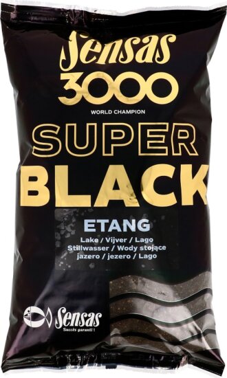 Sensas Etetőanyag 3000 Super Black (Tavak-fekete) 1kg
