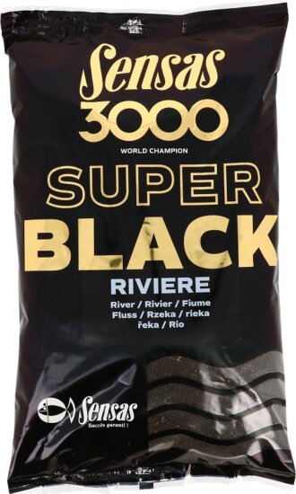 Sensas Etetőanyag 3000 Super Black (Folyóvíz-fekete) 1kg