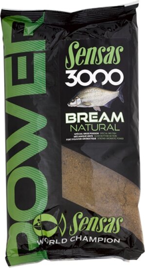 Sensas Etetőanyag 3000 Power Bream Natural (dévér) 1kg
