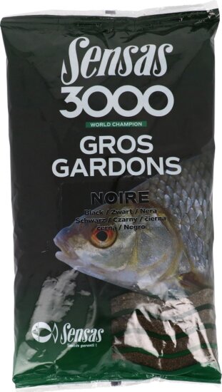Sensas Etetőanyag 3000 Gros Gardons Black (nagy koncér-fekete) 1kg