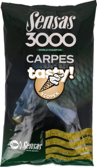 Sensas Etetőanyag 3000 Carp Tasty Scopex (ponty Scopex) 1kg