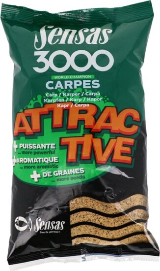 Sensas Etetőanyag 3000 Attractive Carp (ponty) 1Kg