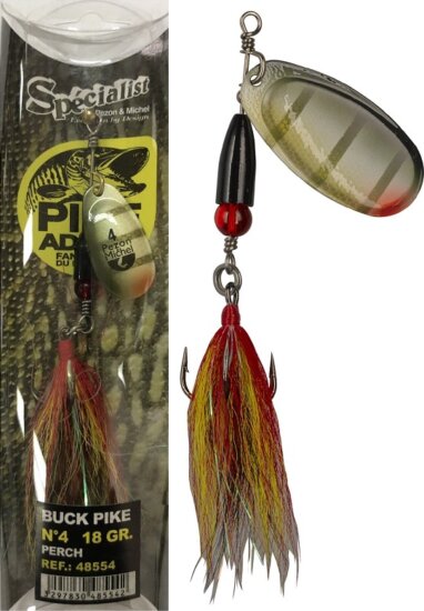Pezon & Michel Körforgó villantó Buck Pike 18g Perch