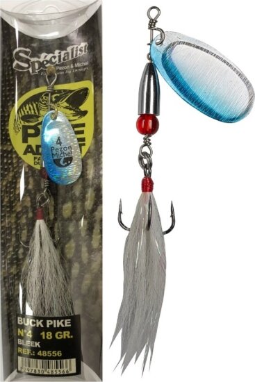 Pezon & Michel Körforgó villantó Buck Pike 18g Bleak