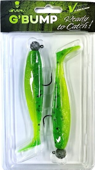 Gunki G Bump Ready To Catch 14,0cm 10g+15g 2db Lime Chart Pepper