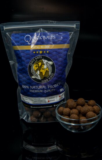 QUICK BAITS - Bojli Sea-Mino, 1000g, Soluble 24Ø