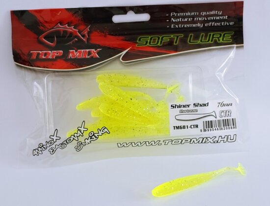 Top Mix Shiner Shad Chartreuse 76 mm