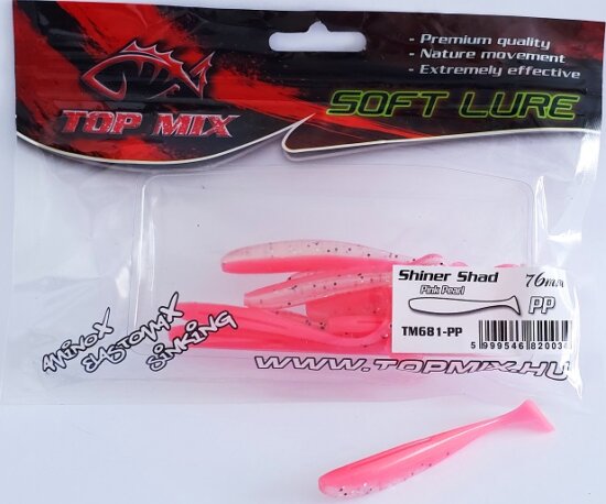 Top Mix Shiner Shad Pink Pearl 76 mm