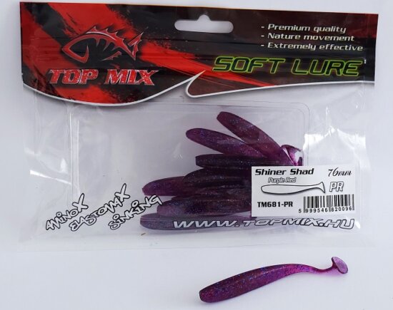Top Mix Shiner Shad Purple Red 76 mm