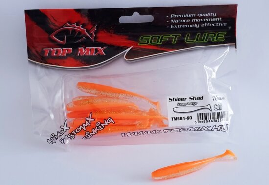Top Mix Shiner Shad Sunny Orange 76 mm