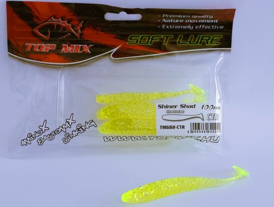 Top Mix Shiner Shad Chartreuse 100 mm