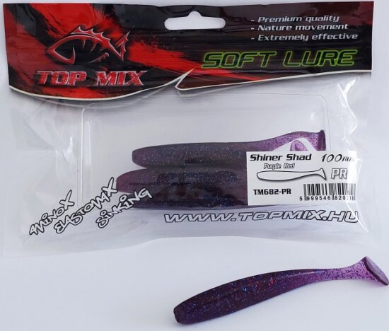 Top Mix Shiner Shad Purple Red 100 mm