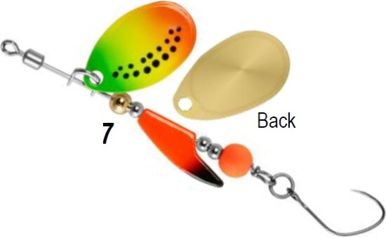 Rapture Axis Spinner 2.5g 7, körforgó villantó