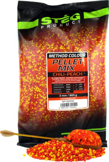Stég Pellet Mix 800g 3mm Chili-Peach